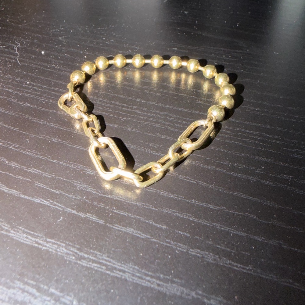 Pandora ME metal bead and chain bracelet